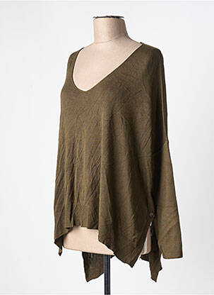 Pulover tunică verde GRACE KARIN femeie