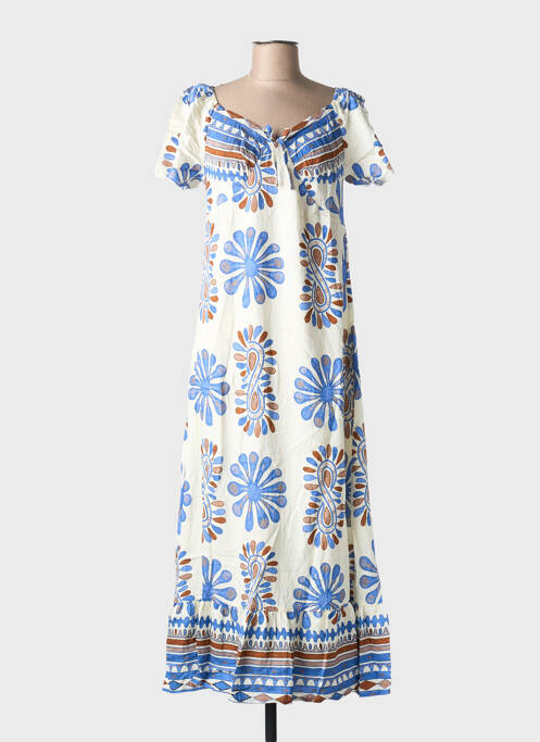 Rochie lungă albastru C'FLO femeie