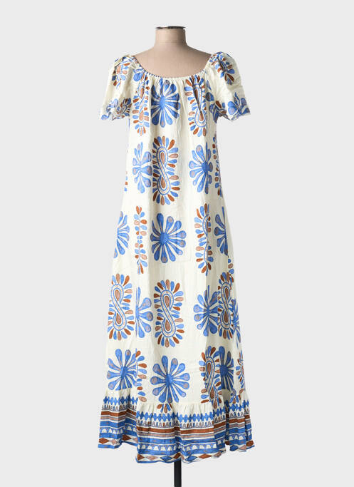 Rochie lungă albastru C'FLO femeie