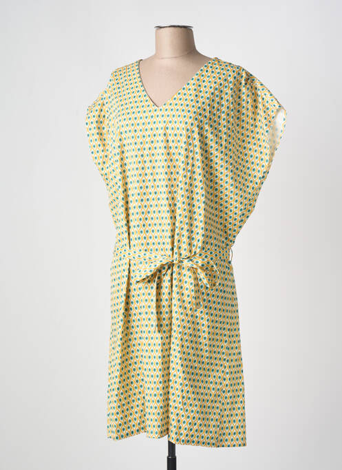 Rochie midi galben BY ONE femeie