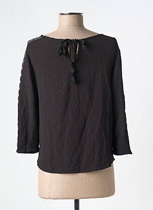 Top guler rotund mâneci lungi negru IT HIPPIE femeie