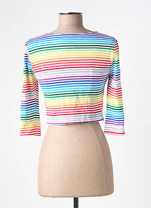 Top imprimeu fantezie mâneci lungi albastru H F WOMAN COLLECTION femeie
