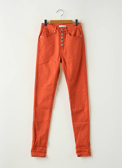 Pantalon slim portocaliu NINA CARTER femeie