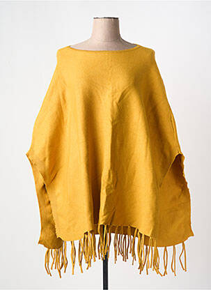 Poncho galben SO SWEET femeie