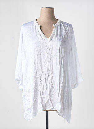 Tunică mâneci lungi alb DANNY femeie