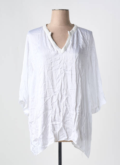 Tunică mâneci lungi alb DANNY femeie