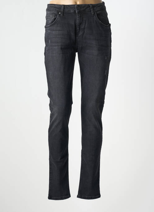 Blugi cu croială slim efect uzat decolorat mărime normală gri LTB femme