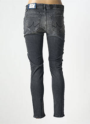 Blugi skinny efect uzat decolorat talie joasă gri LTB femeie