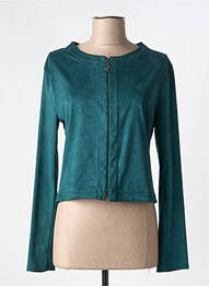 Jachete casual guler rotund verde ROMEO POUR JULIETTE femme
