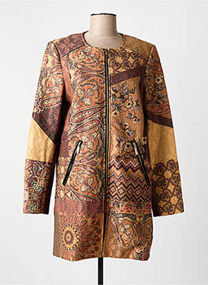 Palton lung maro 101 IDEES femeie