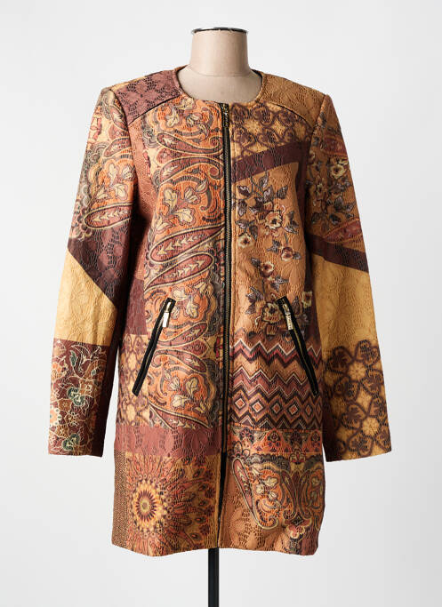 Palton lung maro 101 IDEES femeie