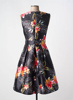 Rochie midi imprimeu floral fără mâneci negru F & P femeie