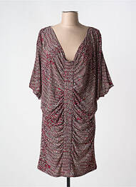 Rochie midi mâneci 3/4 mâneci 3/4 roșu MARY COOL femme