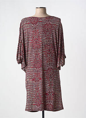 Rochie midi mâneci 3/4 mâneci 3/4 roșu MARY COOL femeie