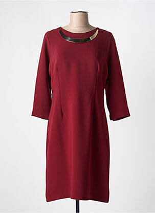Rochie midi mâneci 3/4 mâneci 3/4 roșu ALAIN MURATI femeie