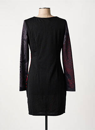 Rochie scurtă mâneci lungi mâneci lungi negru 101 IDEES femeie