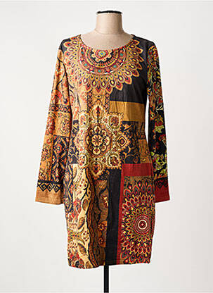 Rochie scurtă portocaliu 101 IDEES femeie