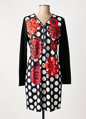 Rochie scurtă mâneci lungi mâneci lungi negru 101 IDEES femeie