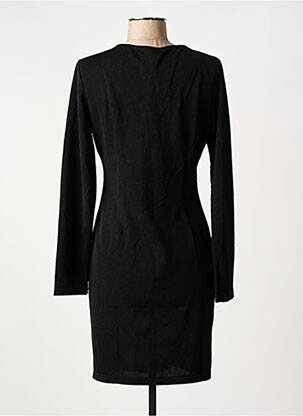 Rochie scurtă mâneci lungi mâneci lungi negru 101 IDEES femeie