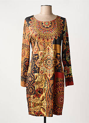 Rochie scurtă portocaliu 101 IDEES femeie