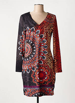 Rochie midi mâneci lungi mâneci lungi negru 101 IDEES femeie