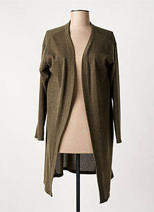 Vestă cu mâneci lungi verde ELL'A femeie