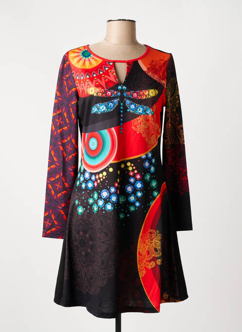 Rochie midi portocaliu 101 IDEES femeie