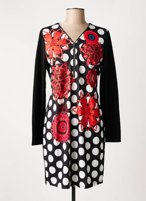 Rochie scurtă negru 101 IDEES femeie