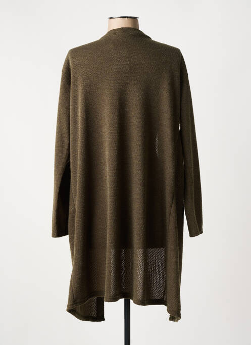 Vestă cu mâneci lungi verde ELL'A femeie