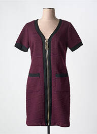 Rochie scurtă mâneci scurte mâneci scurte violet NANA BELLE femme