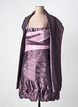 Rochie midi căptușeală bretele subțiri violet CREATIF PARIS femeie