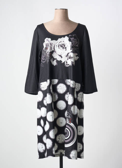 Rochie midi negru 101 IDEES femeie