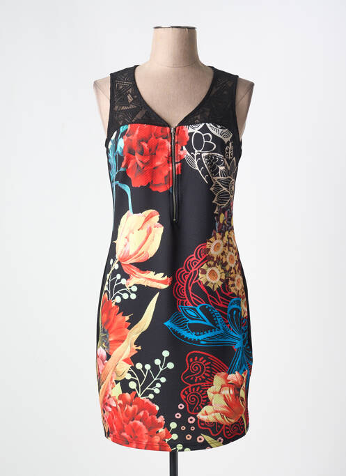 Rochie scurtă negru 101 IDEES femeie