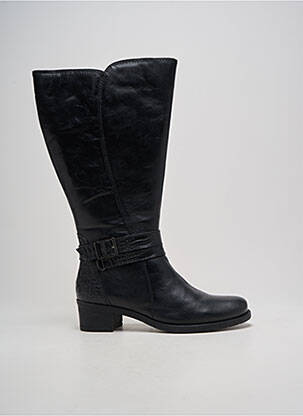 Cizme material neted toc de 4 la 6 cm negru ARIMA femeie