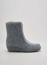 Papuci/pantofi de casă vârf rotund toc plat până la 3 cm gri WAPITI femme