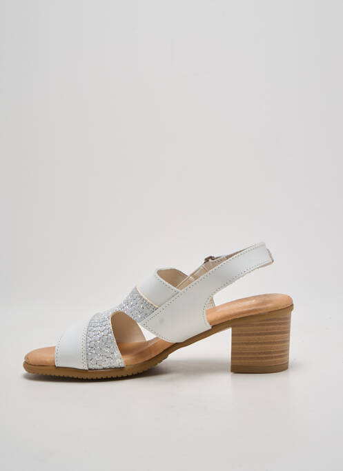 Sandale/Pantofi decupați argintiu KADANCIA femeie
