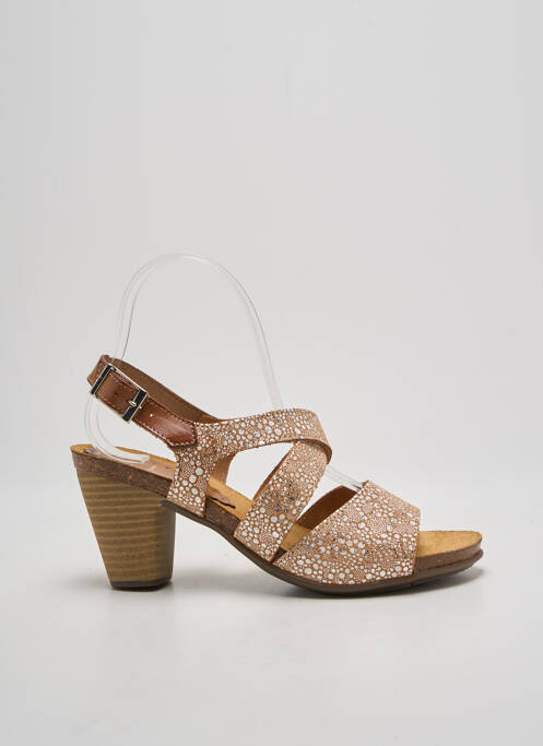 Sandale/Pantofi decupați maro KADANCIA femeie