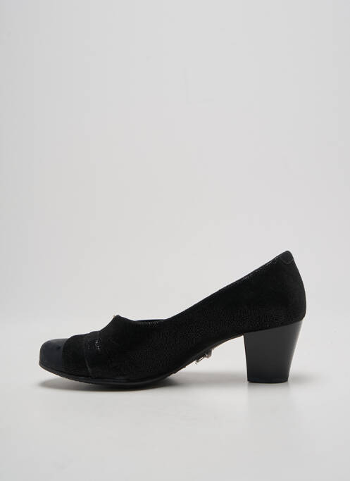 Pantofi cu toc cubanez toc de 4 la 6 cm negru ARIMA femme