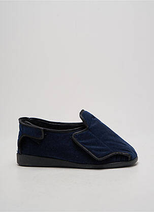 Papuci/pantofi de casă închidere cu arici vârf rotund albastru WAPITI unisex