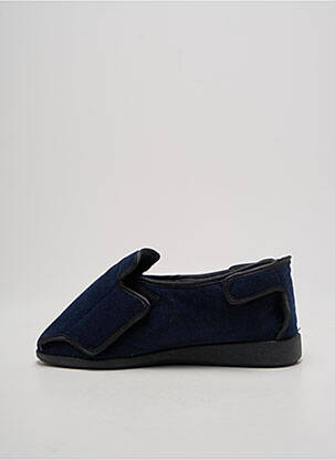 Papuci/pantofi de casă închidere cu arici vârf rotund albastru WAPITI unisex