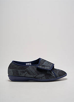 Papuci/pantofi de casă închidere cu arici vârf rotund albastru WAPITI unisex