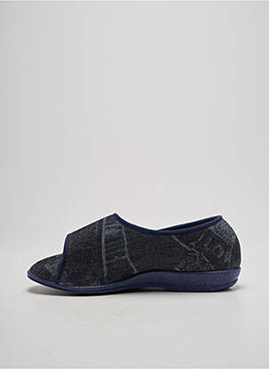 Papuci/pantofi de casă închidere cu arici vârf rotund albastru WAPITI unisex