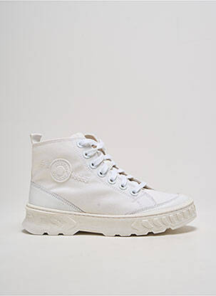 Adidași vârf rotund toc plat până la 3 cm alb KICKERS femeie