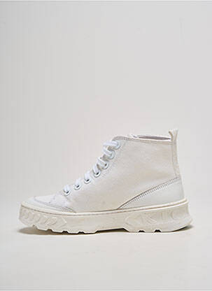 Adidași vârf rotund toc plat până la 3 cm alb KICKERS femeie