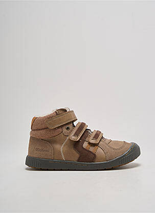 Adidași vârf rotund vârf rotund maro KICKERS băiat