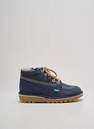Botine/ghete vârf rotund vârf rotund albastru KICKERS băiat