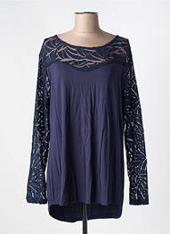 Tricou mâneci lungi mâneci lungi albastru NANA BELLE femme