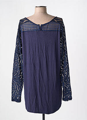 Tricou mâneci lungi mâneci lungi albastru NANA BELLE femeie