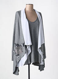 Twin-set mâneci lungi gri ALAIN MURATI femme