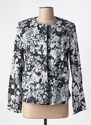 Jachete casual guler rotund negru PARISIENNE femeie